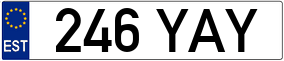 Trailer License Plate